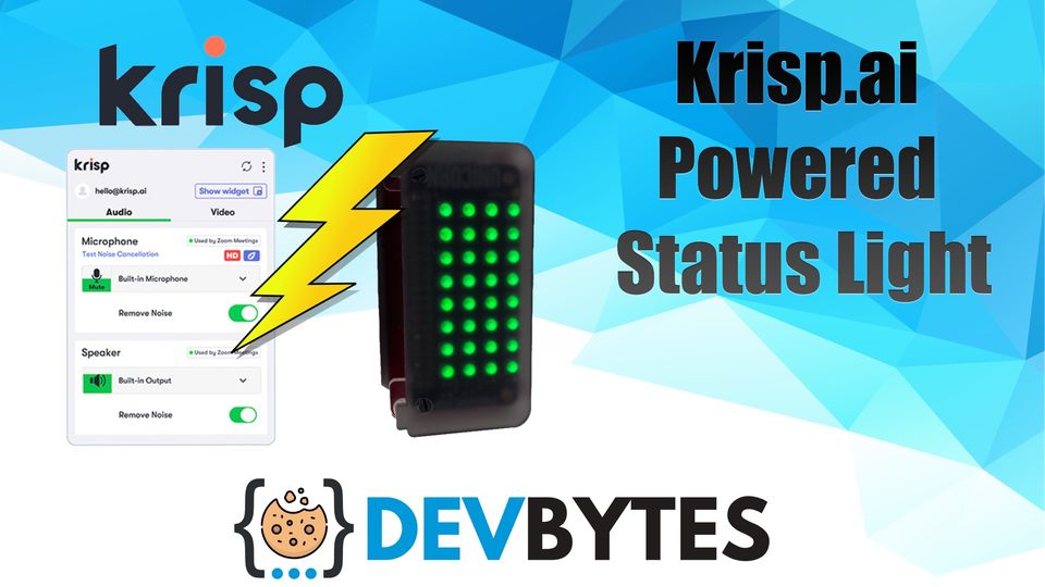 Krisp.ai Powered Status Light - AppleScript for Mac